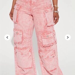 Fashion Nova Pink Denim Jacket